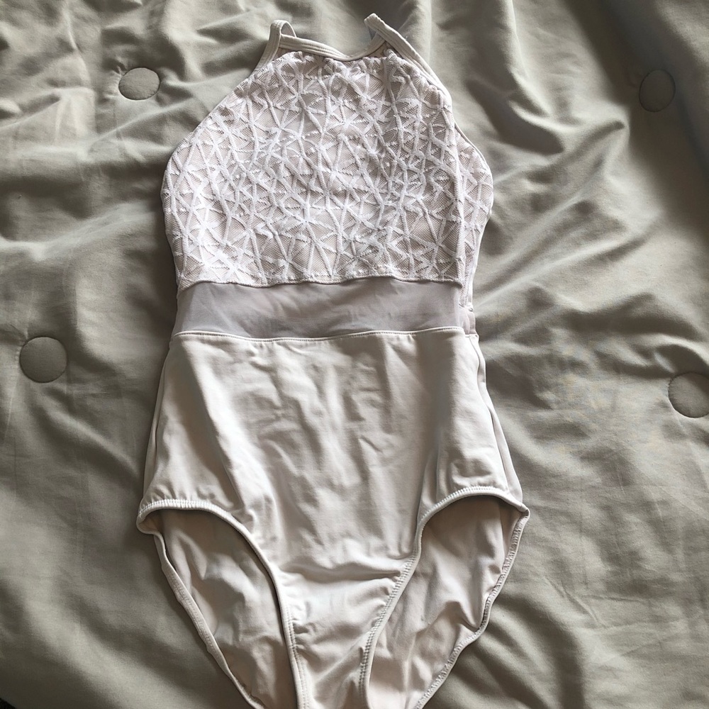 white dance leotard - Picture 1 of 2